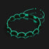 Cobalt Eclipse | Unicorn Hematite Skulls x Blue GloWeave | Macrame Bracelet